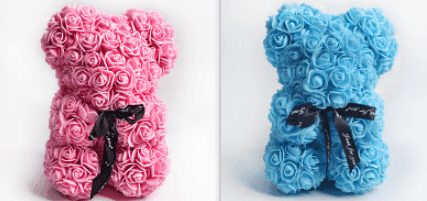 Valentine Foam Forever Rose Teddy Bear