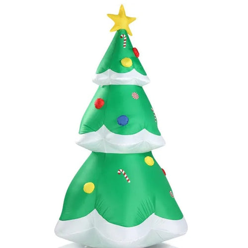 6.9 FT Lighted Christmas Inflatable Decoration - Inflatable Christmas Tree