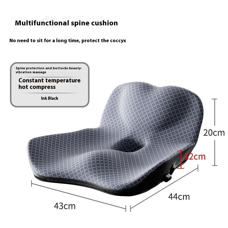 🔥 Heated Cushion with Backrest – Office & Home Ergonomic Seat Pad
