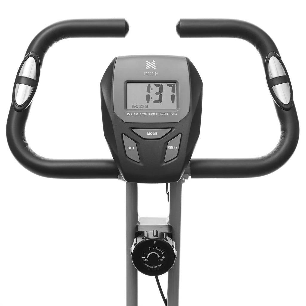 Folding Upright Exercise Bike with Advanced LCD Display