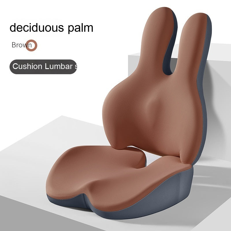 🚗 Car Heightening Cushion – Backrest & Lumbar Pad Driving Seat Support