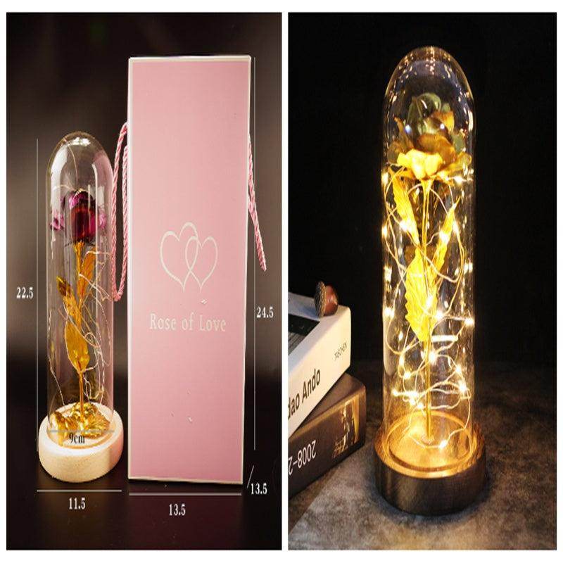 Bouquet Glass Cover Rose | Valentines Gifts for Girlfriend
