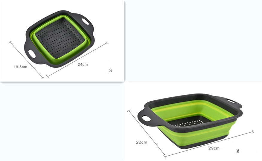 🧺 Square Folding Telescopic Drain Basket