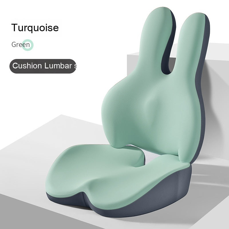 🚗 Car Heightening Cushion – Backrest & Lumbar Pad Driving Seat Support