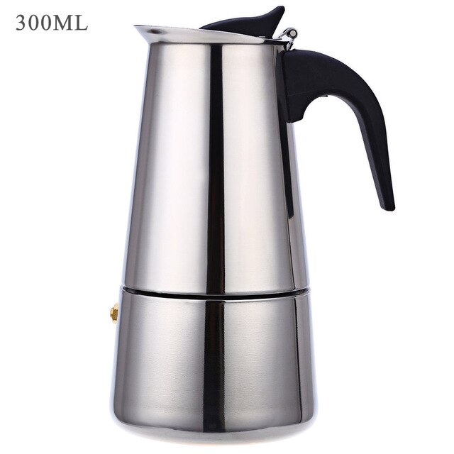 Stainless Steel Moka Coffee Pot – Moka Espresso & Latte Percolator