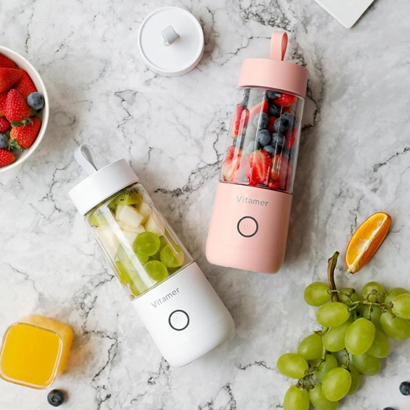 Portable USB Blender & Juicer Cup – 350ml Rechargeable Smoothie Maker