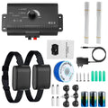 Dual Collar Electric Dog Fence System with 1.2 Acre Range Safe