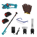 Cordless 3-in-1 Hedge Trimmer Grass Shear with Pole 21V Power Tool