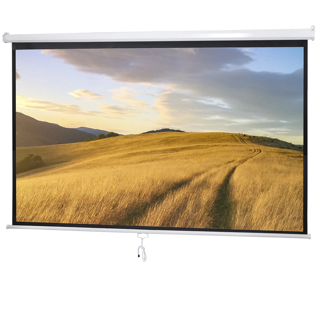 100" 16:9 HD Pull Down Projector Screen Home Office Use