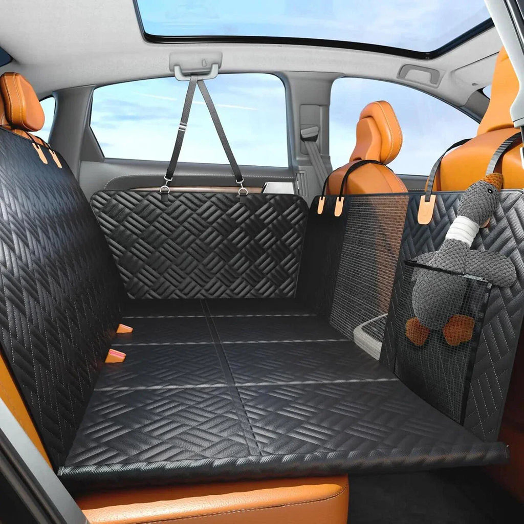 Dog Car Seat Cover Hard Bottom Extender 400LB Support Travel Bed