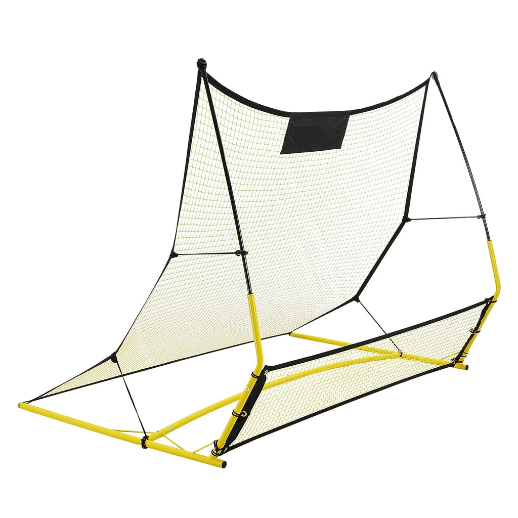 2-in-1 Soccer Rebounder Net 71"x40" with Bag for Training and Drills