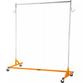 71" Heavy-Duty Rolling Garment Rack Z-Base 300lbs Capacity