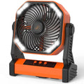 22000mAh Portable Camping Fan with LED Light Hook & USB Charging