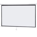 100-Inch 16:9 HD Manual Pull Down Projector Screen Home Theater