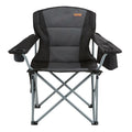 Foldable Outdoor Camping Chair with Storage Pockets and Cup Holder