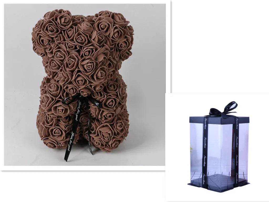 Valentine Foam Forever Rose Teddy Bear