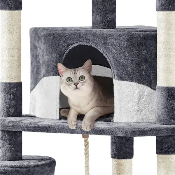79" Tall Cat Tree Tower Indoor Cat Condo Scratching Post