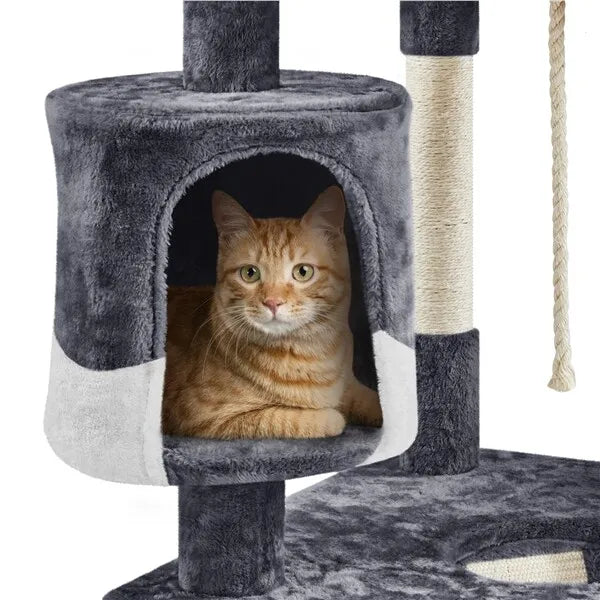 79" Tall Cat Tree Tower Indoor Cat Condo Scratching Post