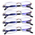 Reading Glasses Anti-Blue Light 1.5x 4 Pack Diamond Cut Design