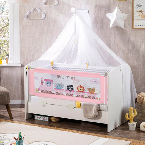 Adjustable 63" Extra Long Toddler Bed Rail Easy Access