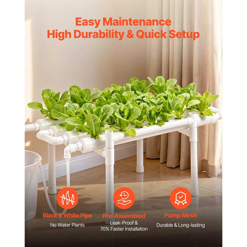 36 Site Hydroponic Growing System Kit Indoor 1 Layer Plant Setup