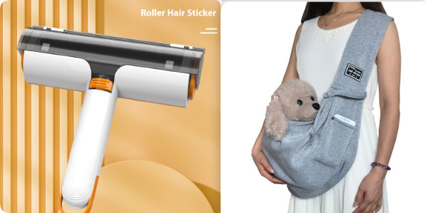 🧼 2-in-1 Pet Hair Removal Roller – Washable, Multifunctional Grooming Brush