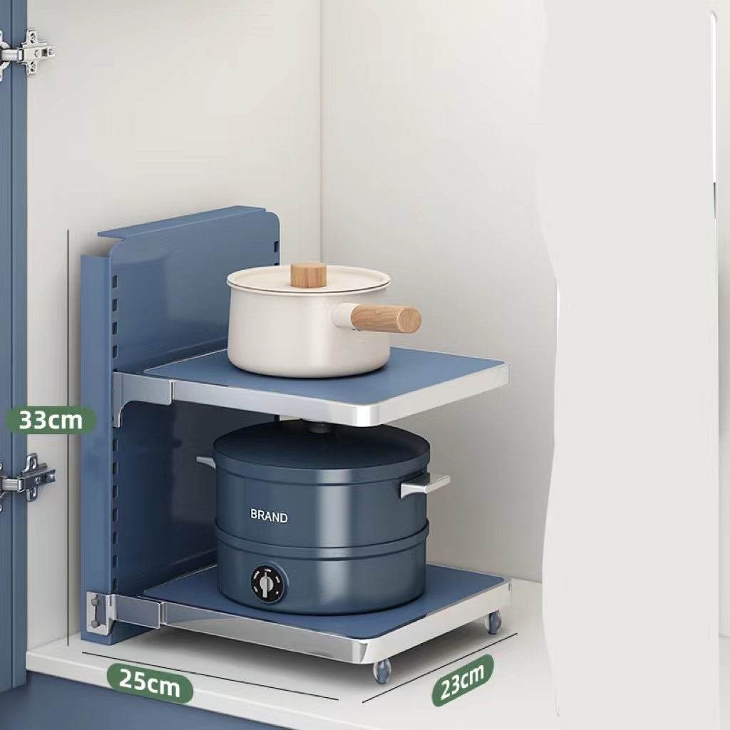 Multi-Layer Under Sink Kitchen Pot Rack