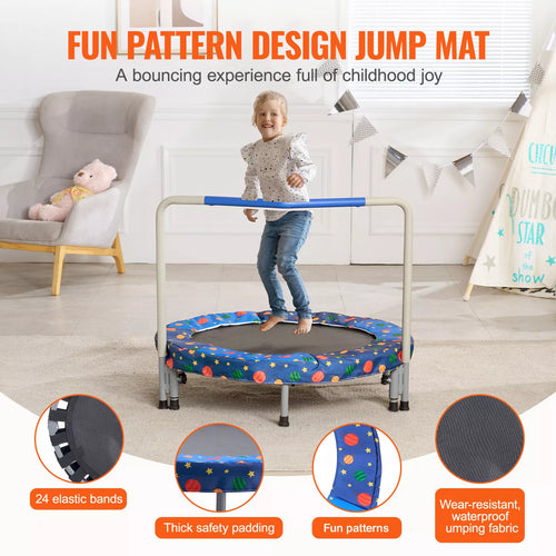 36" Kids Foldable Trampoline Indoor and Outdoor Play