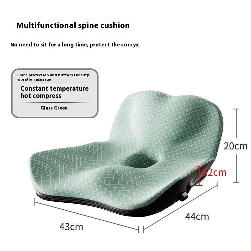 🔥 Heated Cushion with Backrest – Office & Home Ergonomic Seat Pad