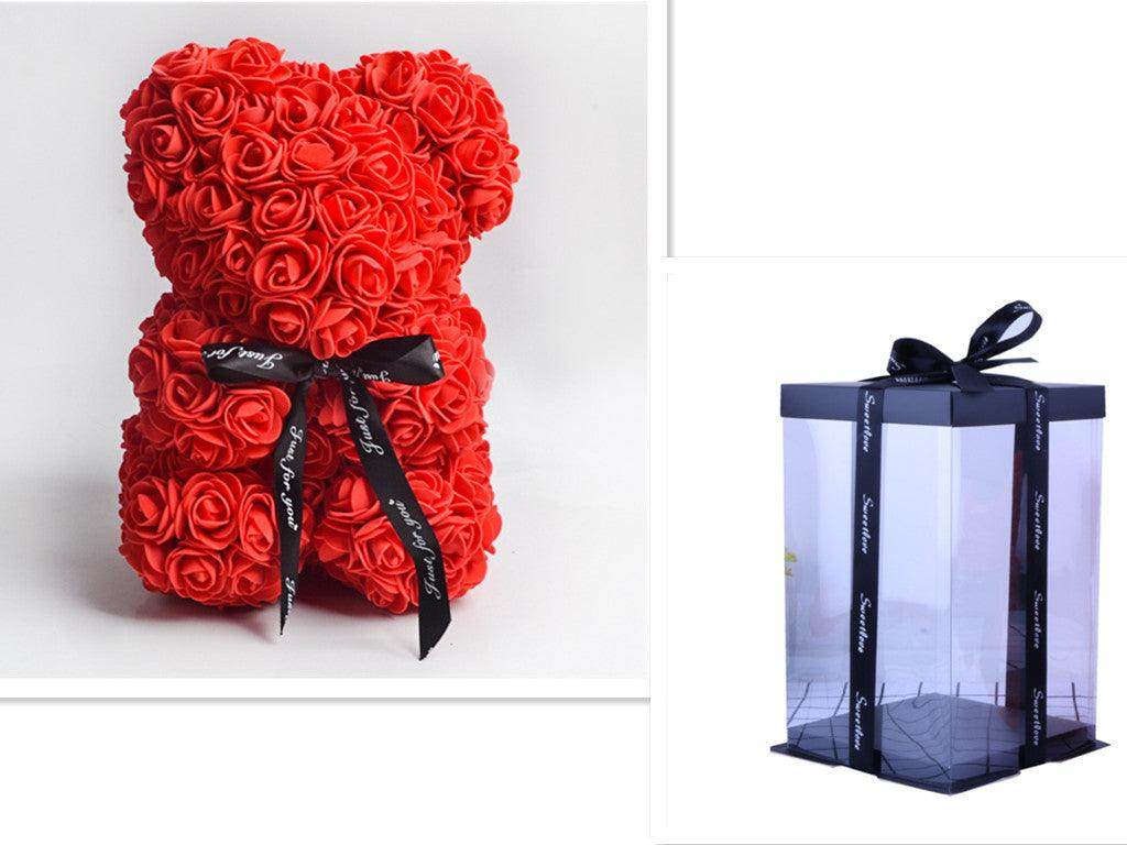 Valentine Foam Forever Rose Teddy Bear