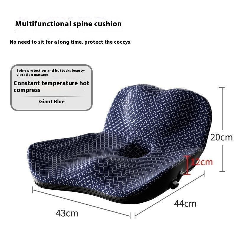 🔥 Heated Cushion with Backrest – Office & Home Ergonomic Seat Pad