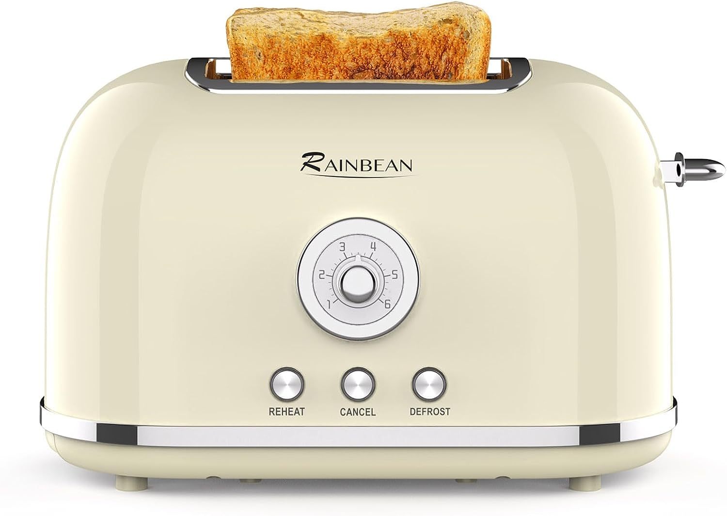 Retro 2-Slice Stainless Steel Toaster