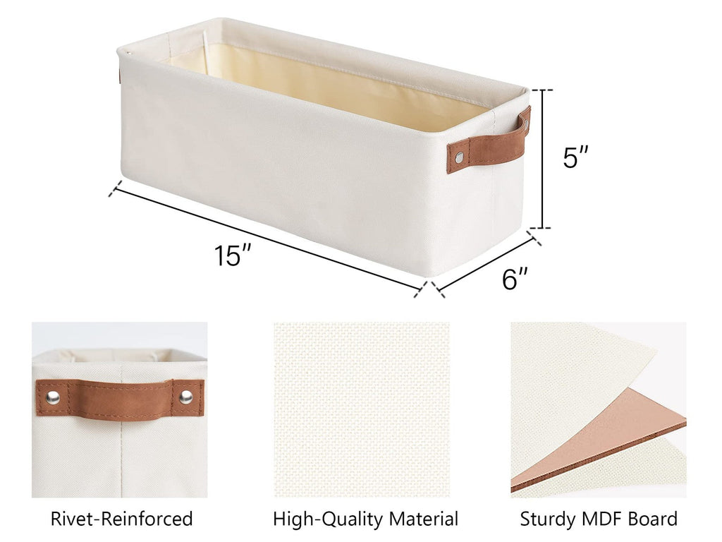 StorageWorks Narrow Storage Bins, Small Baskets