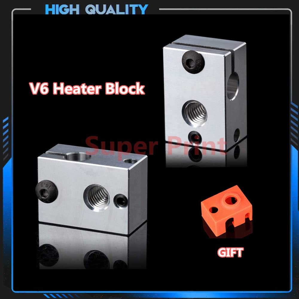 Super Print Prusa Hotend V6 J-head Hotend DIY Kit, HeatSink Heater for V6 Hotend