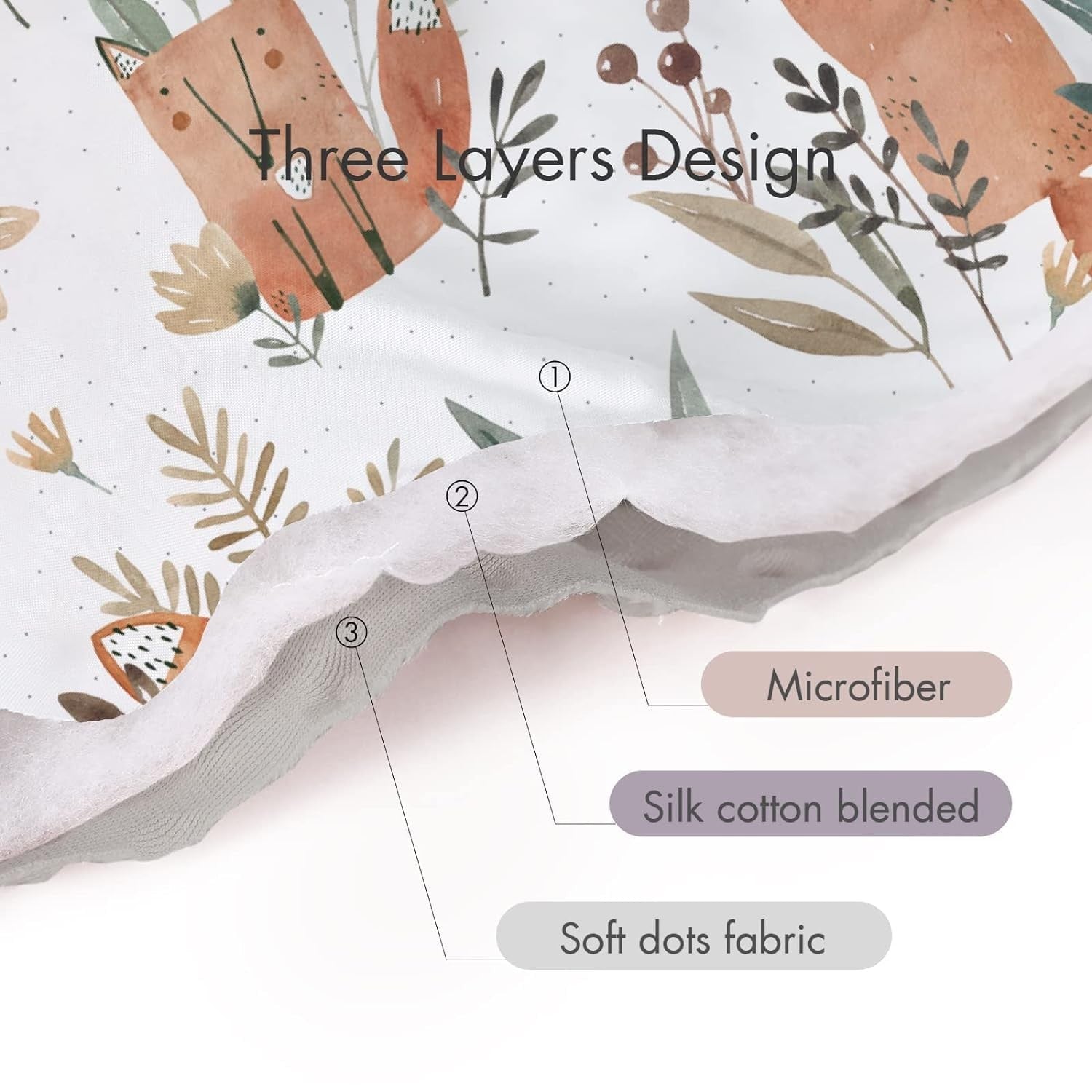 DRESHOW Kids Baby Blankets 75x100cm Organic Cotton