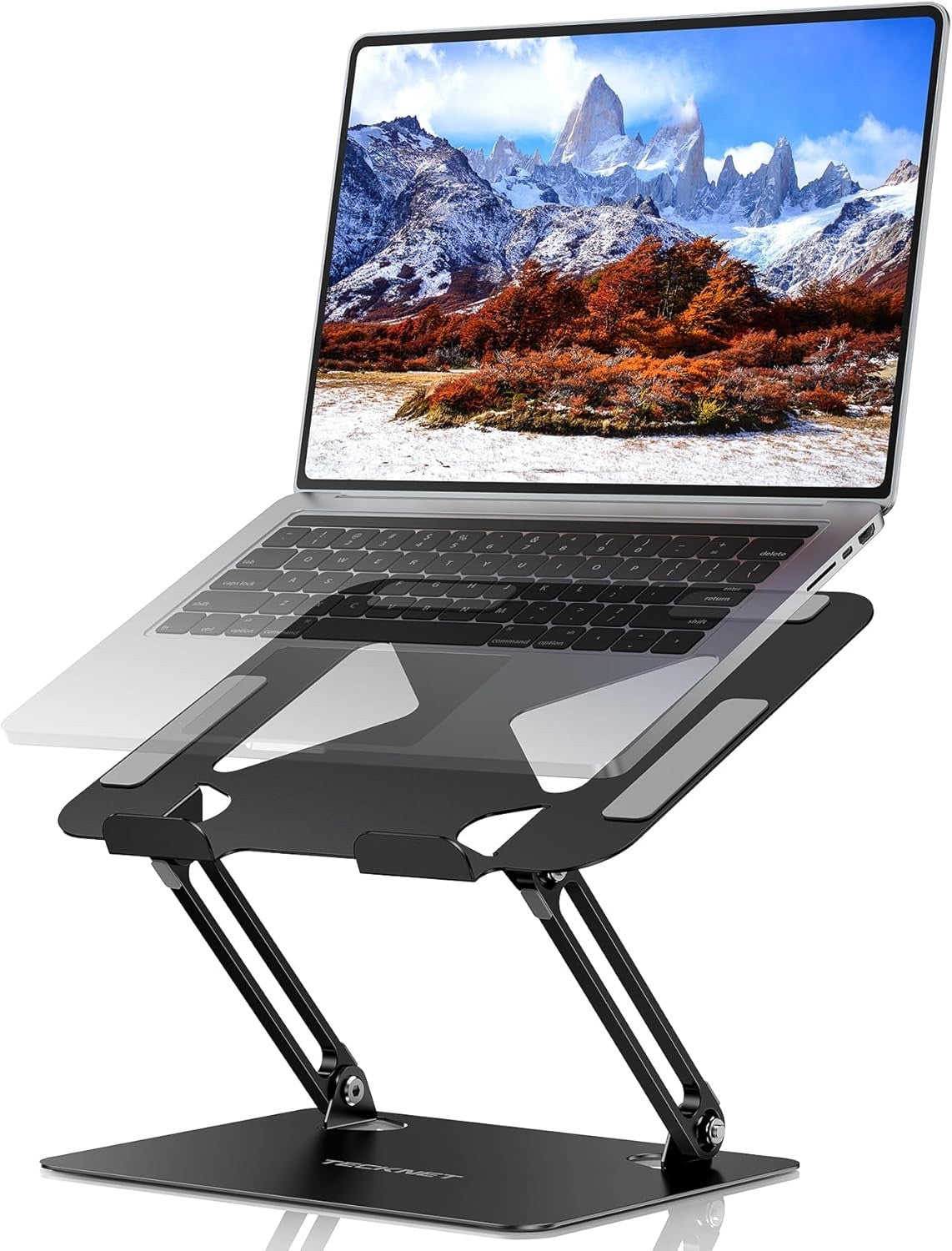 Laptop Stand Adjustable Multi-Angle Laptop Riser with Air Vent - TECKNET