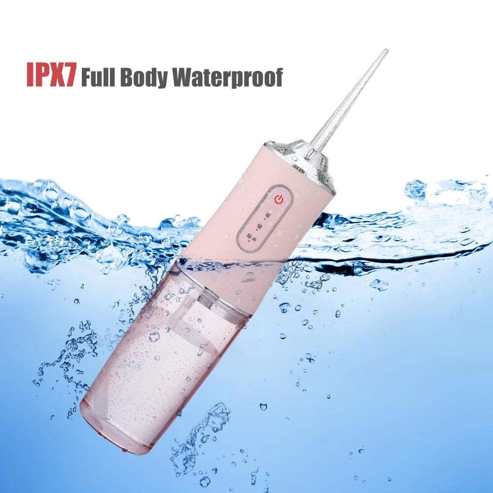Water Dental Floss Portable Cordless Oral Irrigator Cleaning 3 Mode Rechargeable