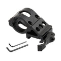 Ring Mount 25.4mm Angled Offset Low Profile QD Picatinny Rail for Flashlight