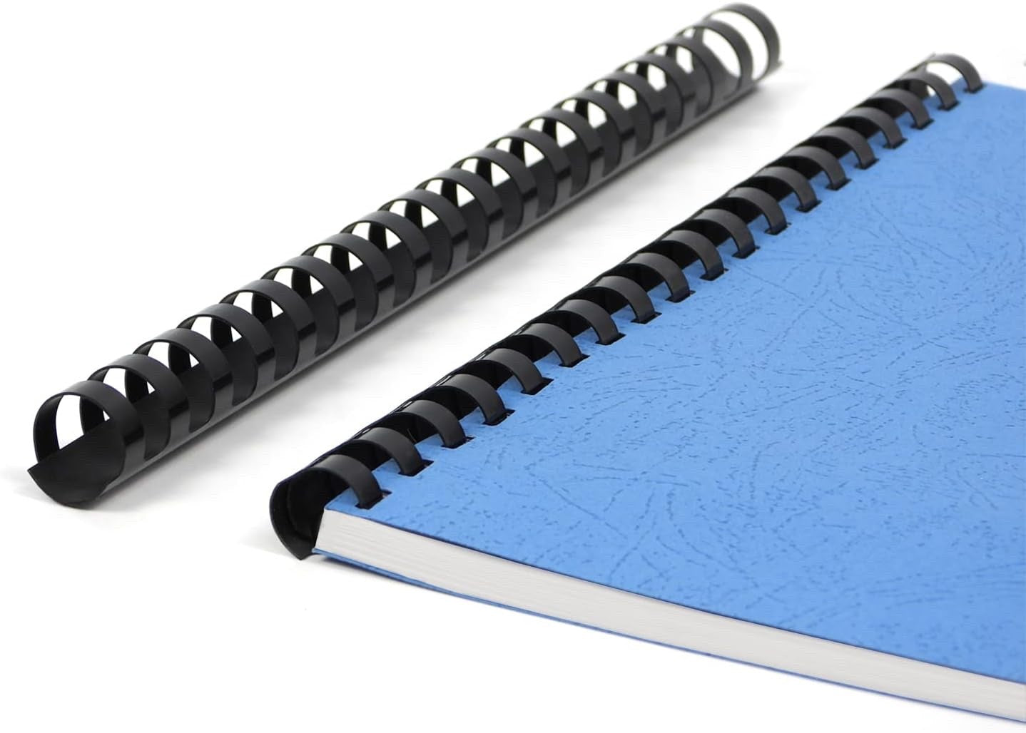 100 Plastic Binding Combs 145 Sheets  21 Rings 18 mm Comb Binder Spines A4 Black