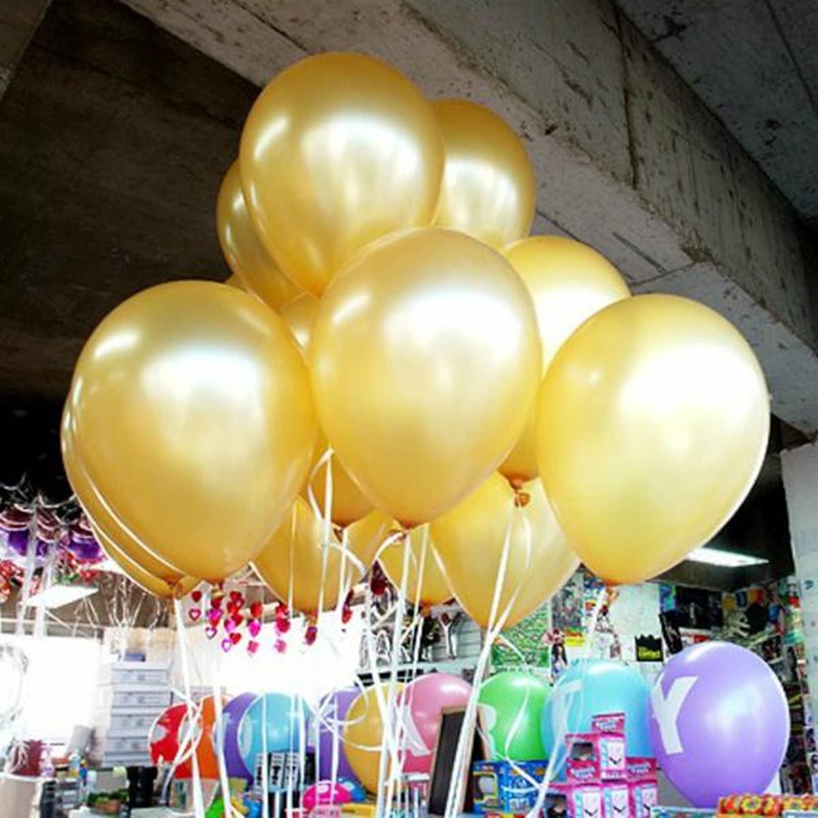 18-inch Gold Balloons 12pcs Thick Latex Party & Event Balloons