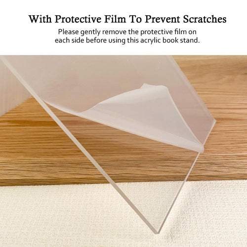 4pcs Sign Holder Stand Clear Acrylic - Phone Leaflet Book Menu Poster Magazine