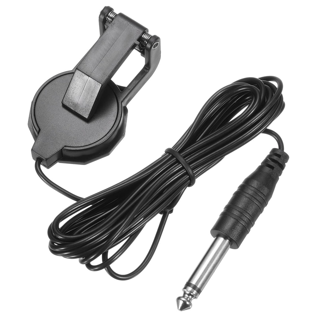 Clip-On Guitar Pickup Microphone for Acoustic Guitar, Ukulele, Violin – Black
