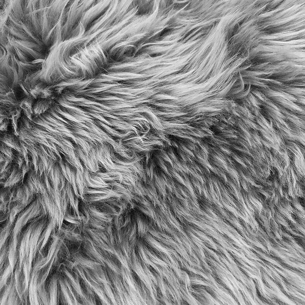 Large Fluffy Grey Rugs For living Room sheepskin