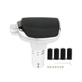 Gear Shift Knob PU Leather Metal Automatic Car Gear Stick Replacement – Black