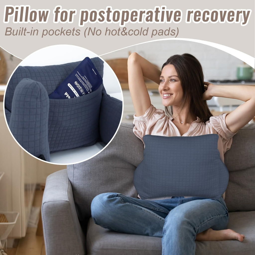 RoamReady Hysterectomy Recovery Pillow, Post-Surgery Cushion for Abdomen