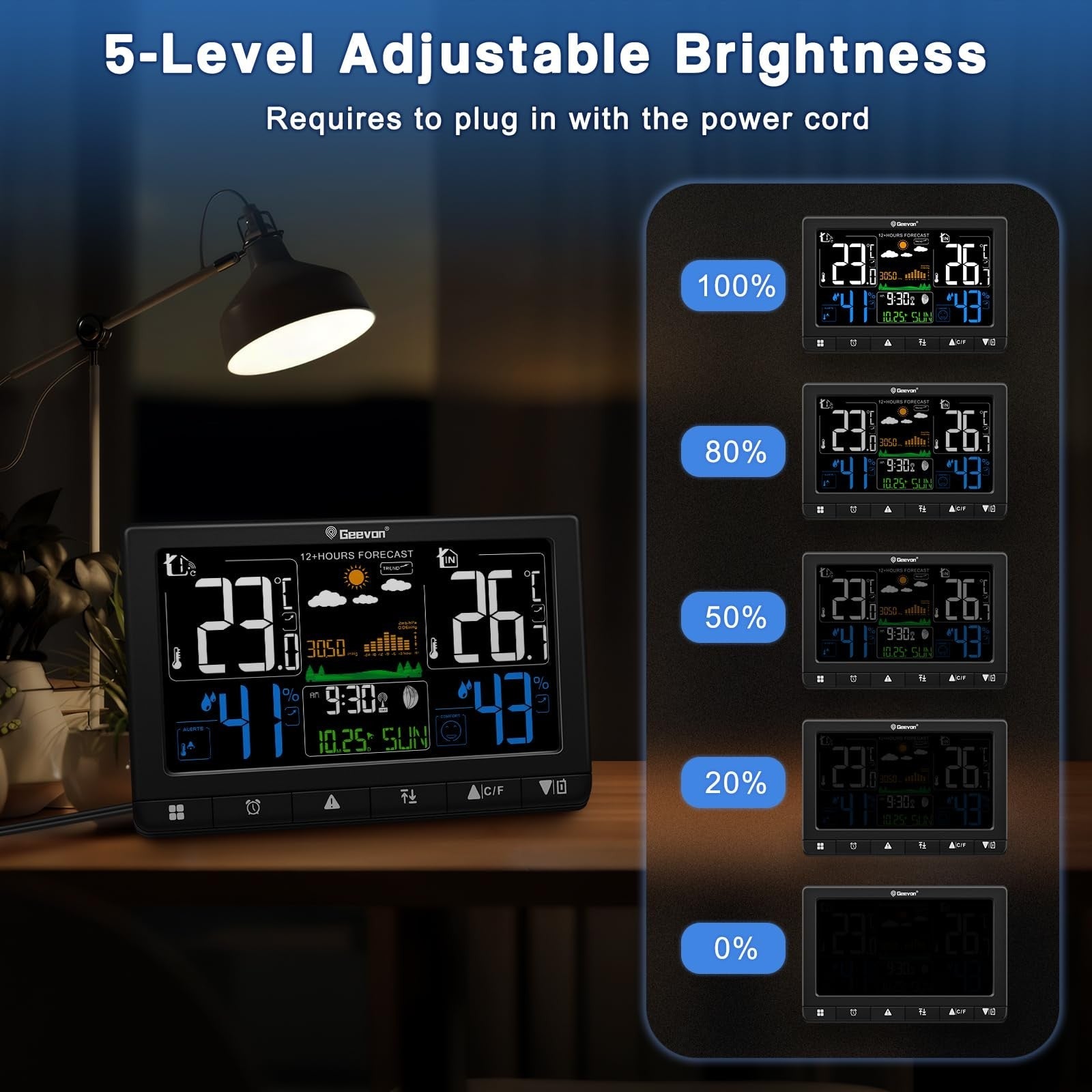 Wireless Weather Station with Outdoor Sensor Digital