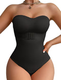 Women’s Strapless Shapewear Bodysuit Tummy Control Seamless – Black M