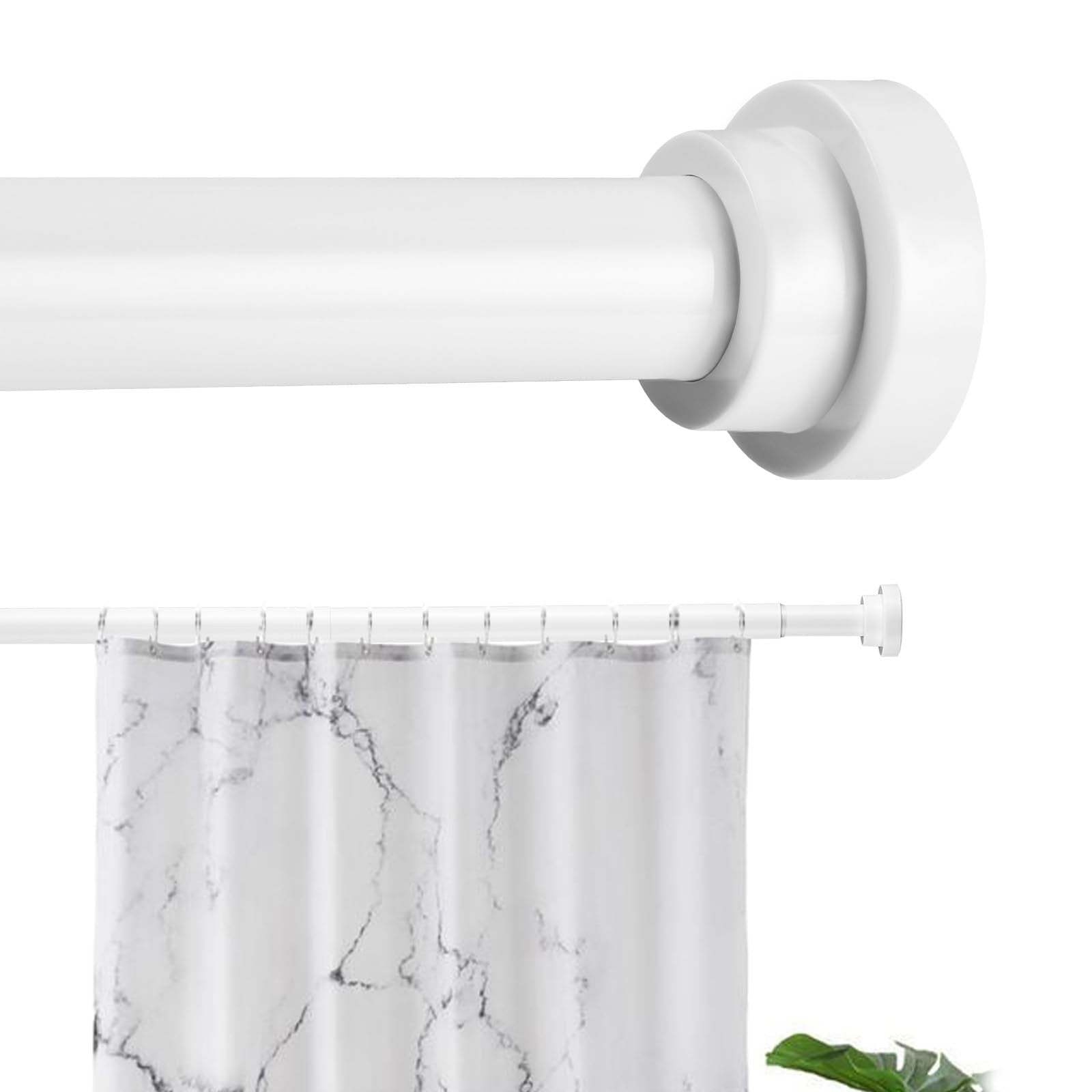 Extendable Shower Curtain Tension Rod 76-226cm,Telescopic Curtain Rod