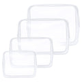 Aucuu Clear Toiletries Bag, 4 Pack PVC Waterproof Toiletries