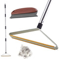 Carpet Rake for Pet Hair Removal with 60″ Long Handle, 1 Mini Carpet Scraper